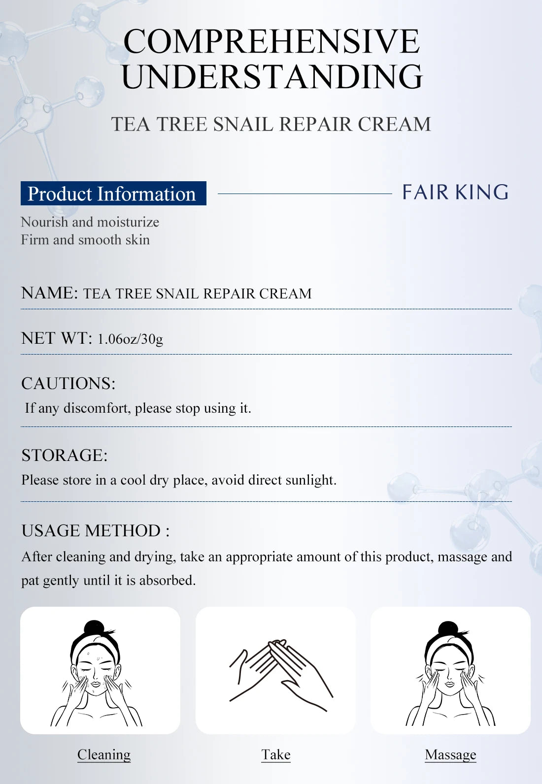 Snail Face Cream Collagen Anti-Wrinkle Whitening Facial Cream Hyaluronic Acid Moisturizing Anti-aging Nourishing Serum Skin Care