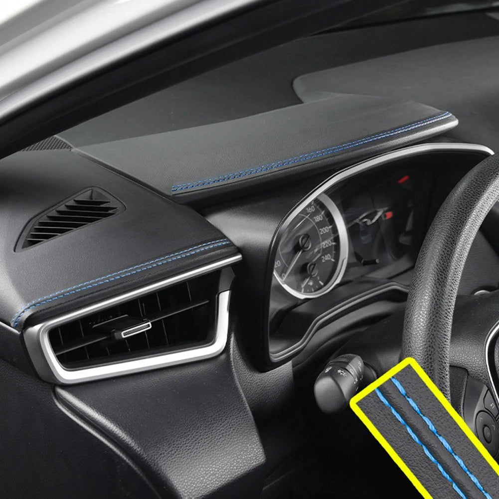 Car Mouldings Trim PU Leather Car Interior DIY Strips Self-Adhesive Dashboard Leather Decorative Line Car Interior Accessories