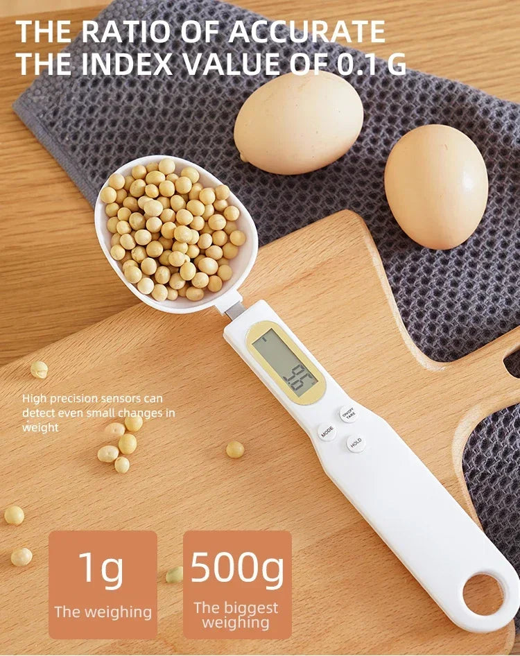 Electronic Kitchen Scale 500g 0.1g LCD Display Digital Weight Measuring Spoon Digital Spoon Scale Mini Kitchen Tool