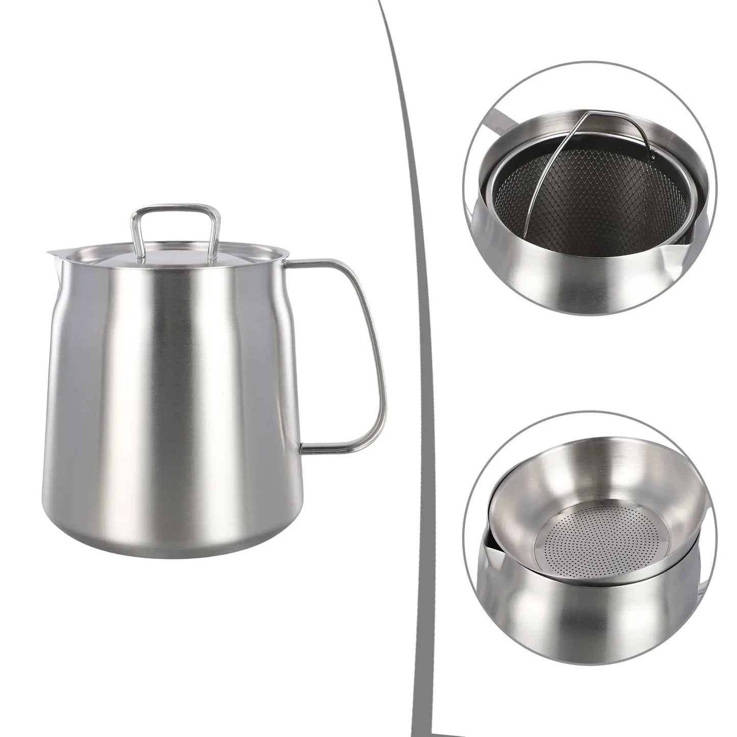 Features Oil Filter Pot Storage Container Oil Filter Pot Storage Container Rust Proof And Premium Mesh Stainless Steel