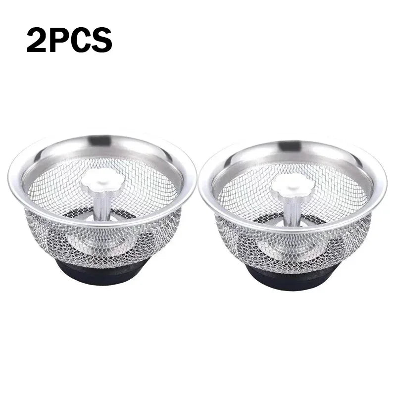 Handle Strainer Plug Stainless Steel Strainer Kitchen Sink Anti Clog Food Debris Catcher Easy To Clean Durable Home Essentials