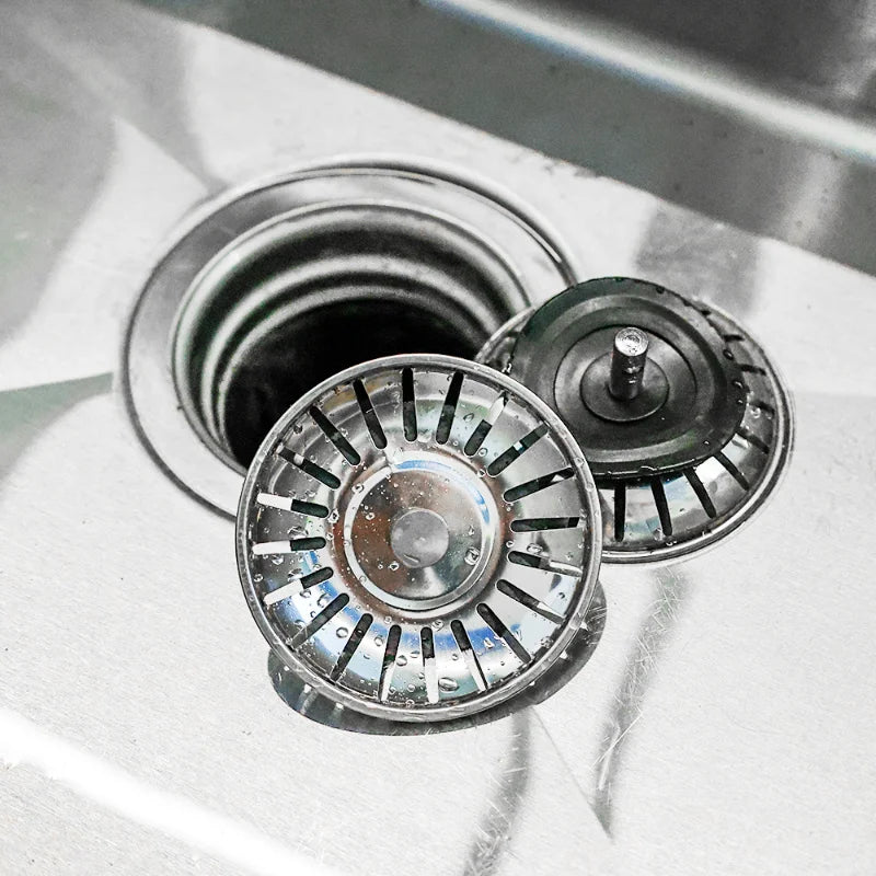 2/1Pcs Bathroom Sink Strainer Stainless Steel Pool Bathtub Drain Hair Catcher Stopper Waste Sink Filter Plug Kitchen Accessories
