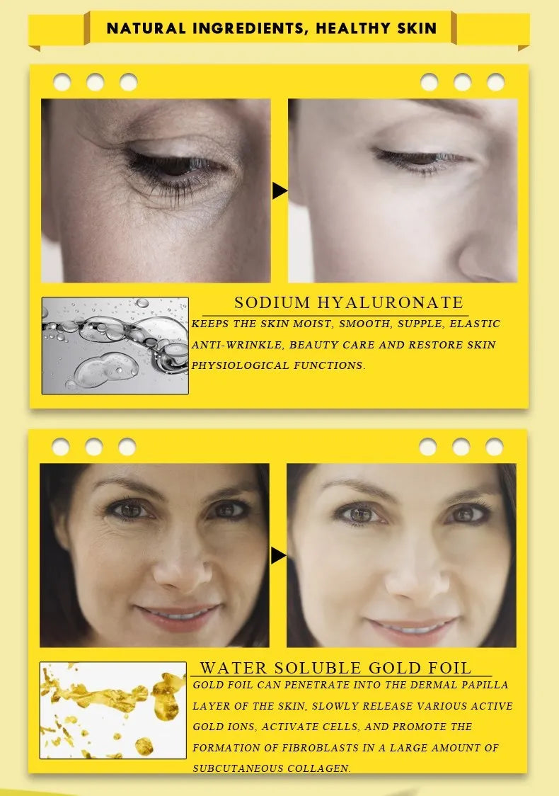 OEDO Gold liquid Moisturizing Serum Facial Plant Skin Care Anti Aging Anti Wrinkle Whitening Cream Facial Treatment Essence