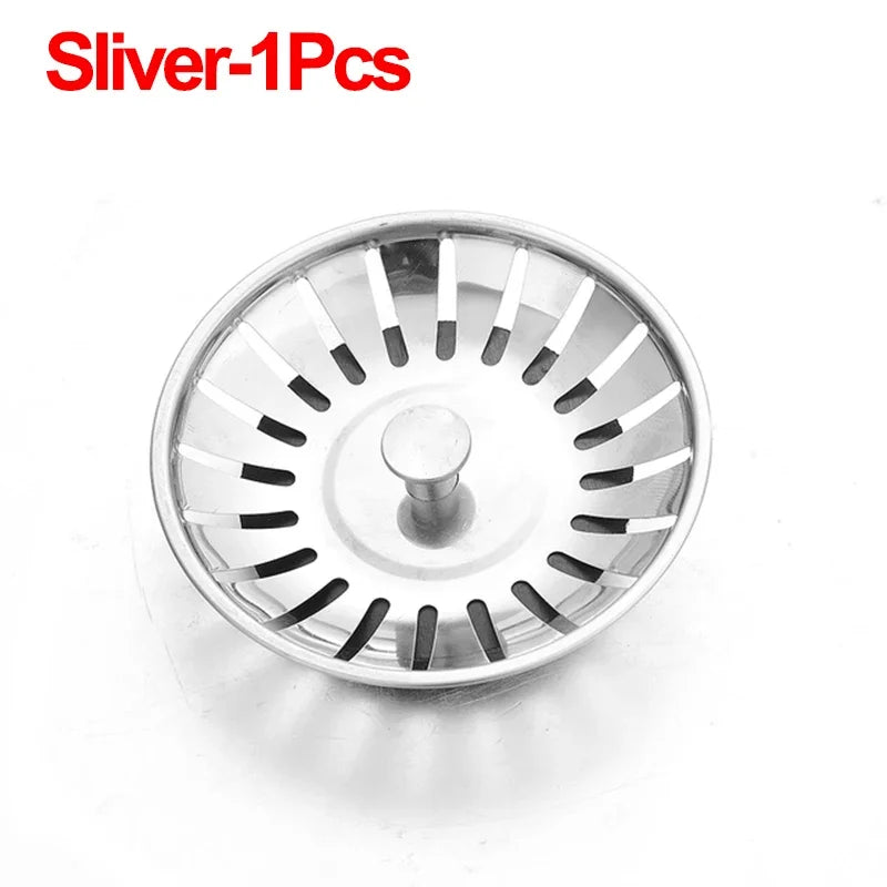 2/1Pcs Bathroom Sink Strainer Stainless Steel Pool Bathtub Drain Hair Catcher Stopper Waste Sink Filter Plug Kitchen Accessories
