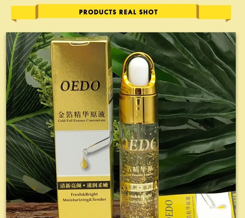 OEDO Gold liquid Moisturizing Serum Facial Plant Skin Care Anti Aging Anti Wrinkle Whitening Cream Facial Treatment Essence