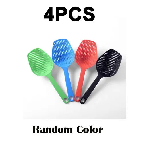 Vegetable Strainer Cooking Shovels Vegetable French Fries Strainer Scoop Nylon Spoon Large Colander Soup Filter Kitchen Tools
