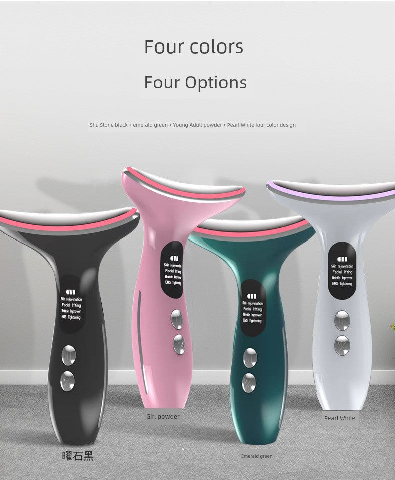 Beauty Instrument For Home Facial Beauty Neck Massage Instrument Neck Pattern French Pattern Lifting and Tightening Handy Gadget Eye Inductive Therapeutical Instrument