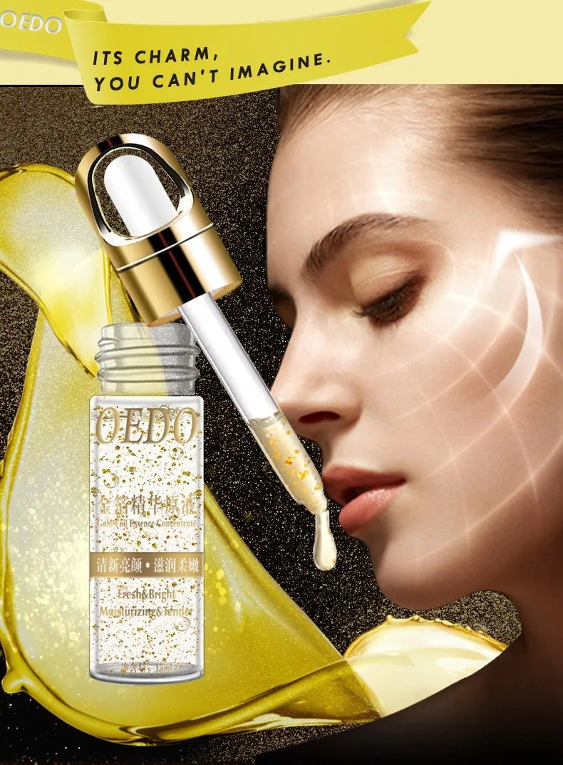 OEDO Gold liquid Moisturizing Serum Facial Plant Skin Care Anti Aging Anti Wrinkle Whitening Cream Facial Treatment Essence