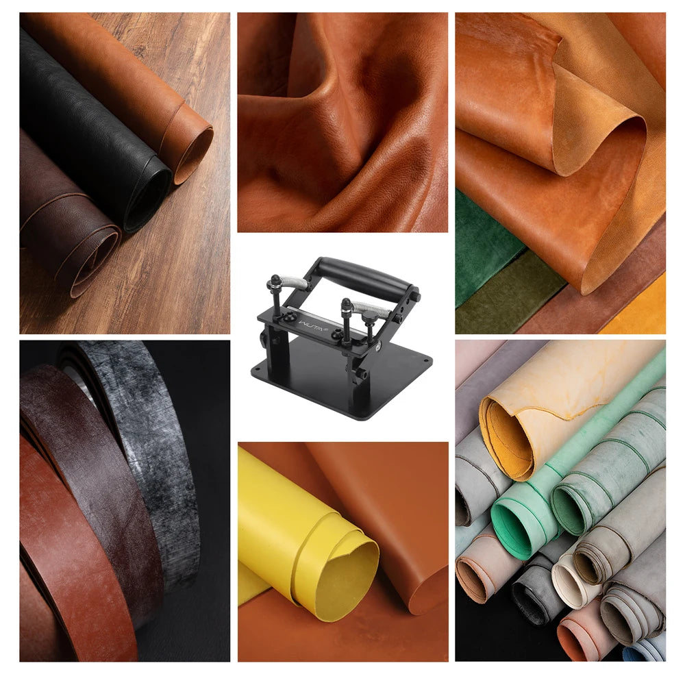 WUTA Manual Leather Skiving Machine Strip Belt Thinning Skiver Splitter Cowhide Leather Peeling Machine DIY Strap Cutting Tools