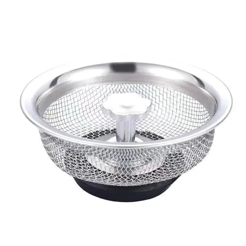 Handle Strainer Plug Stainless Steel Strainer Kitchen Sink Anti Clog Food Debris Catcher Easy To Clean Durable Home Essentials