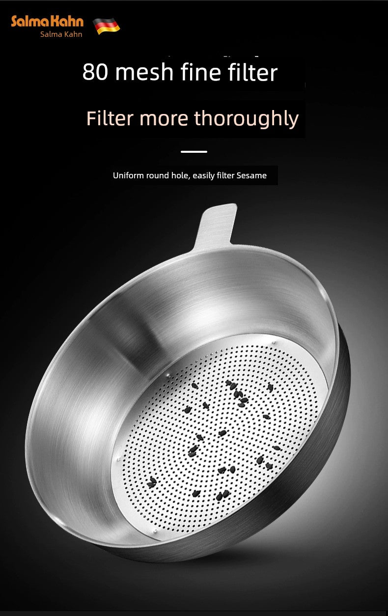 German 304 Stainless Steel Oiler For Home Kitchen Oil Strainer Jug Handy Gadget Oil Residue Strainer Oil Separator Oil Leakage Net Pot