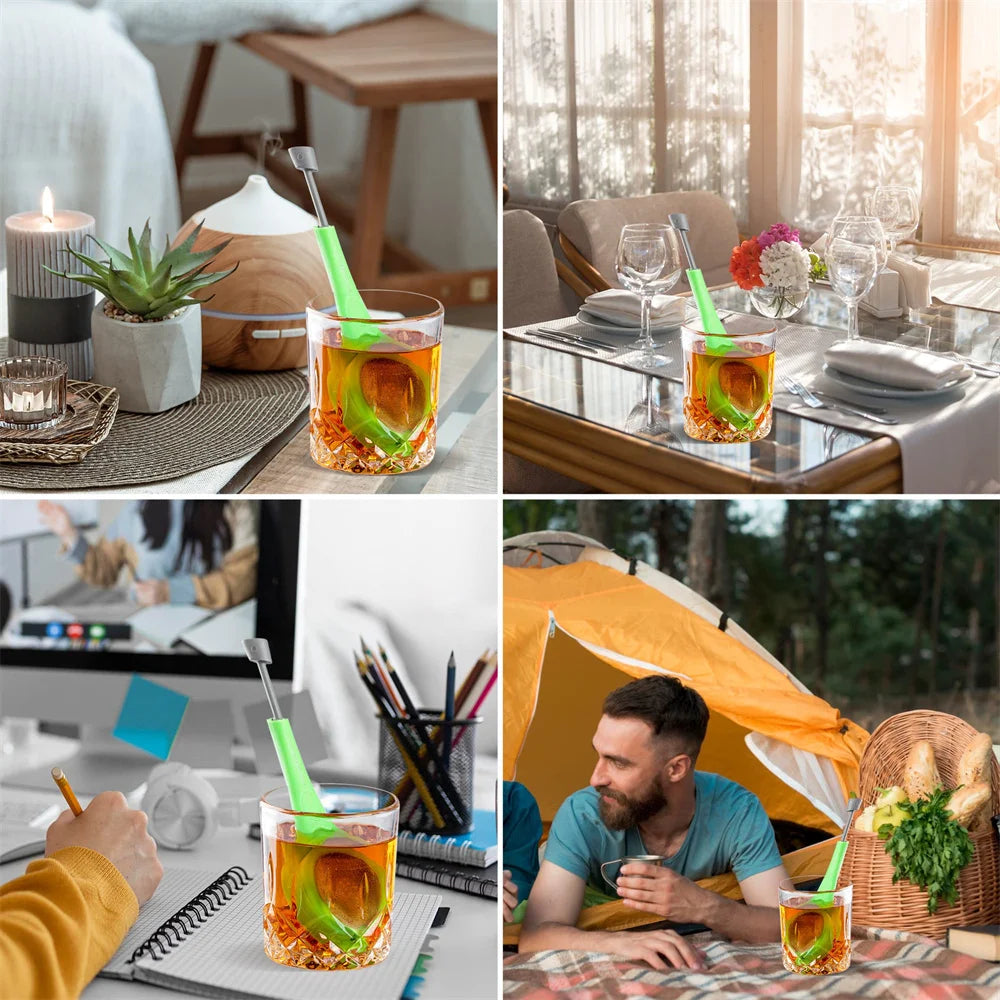 1pcs Tea Infuser Loose Leaf Teas Strainer Stands In Cups Or Mugs Mesh Stainless Steel to Infuse Filter Strain for Infusion