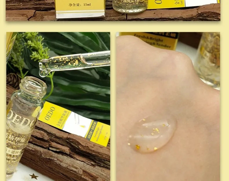 OEDO Gold liquid Moisturizing Serum Facial Plant Skin Care Anti Aging Anti Wrinkle Whitening Cream Facial Treatment Essence