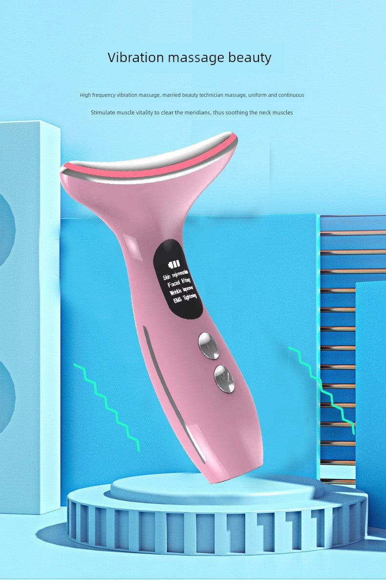 Beauty Instrument For Home Facial Beauty Neck Massage Instrument Neck Pattern French Pattern Lifting and Tightening Handy Gadget Eye Inductive Therapeutical Instrument