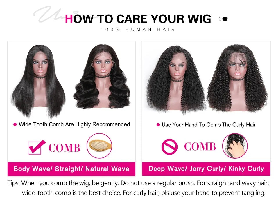 Unice Hair Jerry Curly 5x5 HD Lace Closure Wig Pre Cut Pre Bleached Pre Plucked HD Lace Glueless Wig Human Hair Ready To Wear