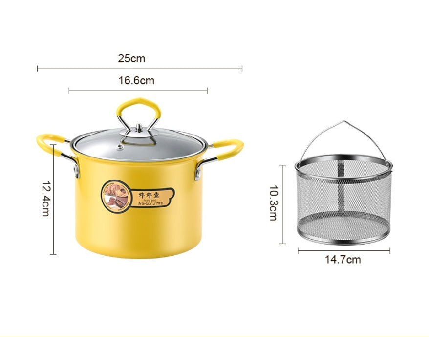 Large Capacity Household Multi-function With Strainer Deep-fried Pot