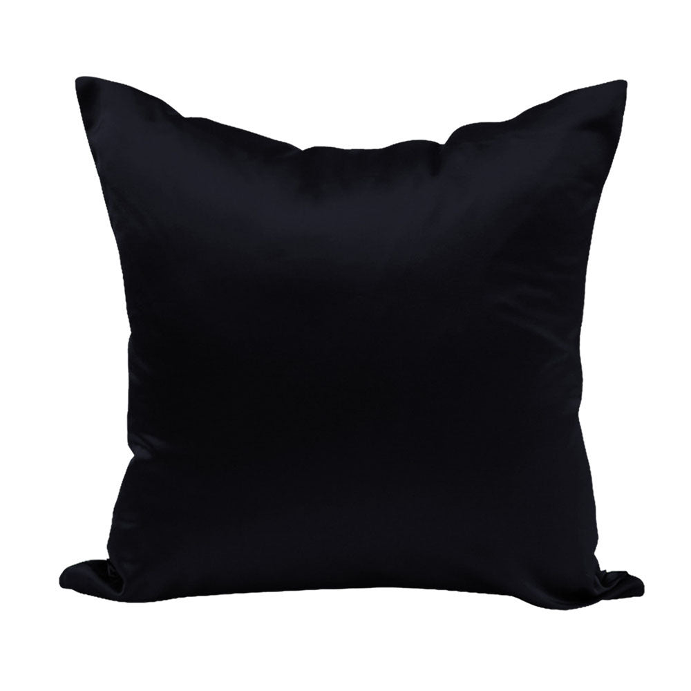 Solid Color Imitation Silk Sofa Cushion Cover
