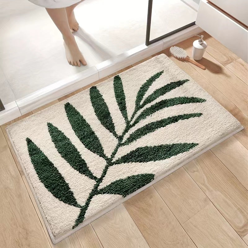 Bathroom Non-slip Decorative Cashmere-like Carpet Bathroom Absorbent Stain-resistant Floor Mat