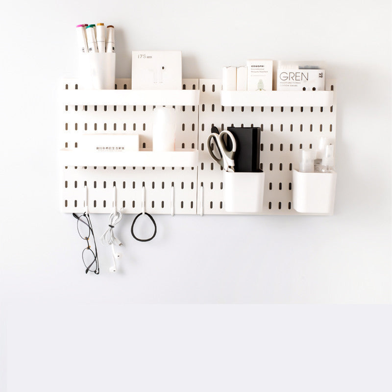 Hole Board Shelf Accessories Wall Grid Storage Rack Wall Hanging