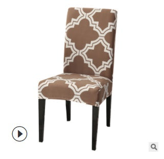 Spandex Elastic Printing Dining Chair Cover