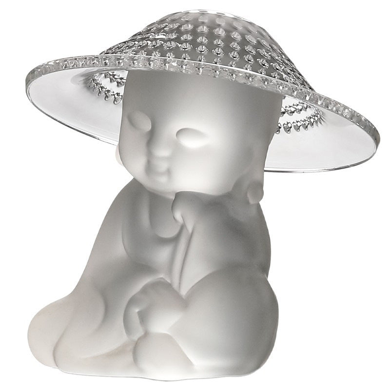 Glass Monk Bamboo Hat Tea Strainer Tea Strainer Ornaments