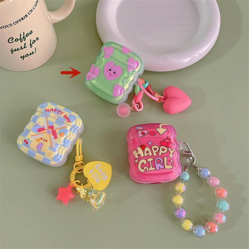 Ins Wave Imd Chain Silicone Bluetooth Headphone Cover