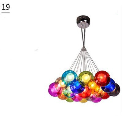 Creative Color Bubble Chandelier Dining Room