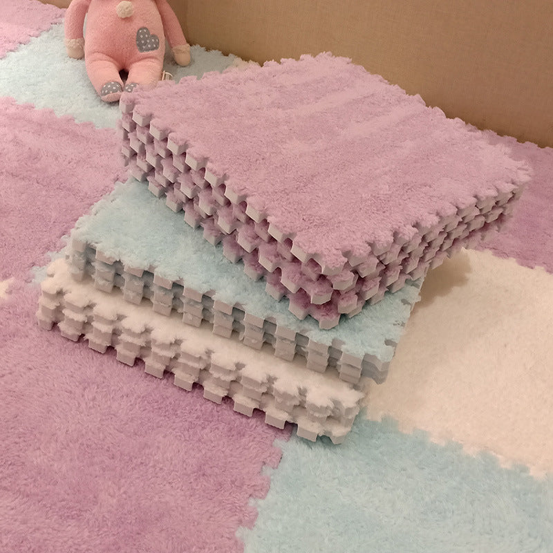 Plush Carpet Bedroom Girly Style Room Bedside Princess Stain-resistant Easy To Care Whole Shop Mosaic Foam Floor Mat