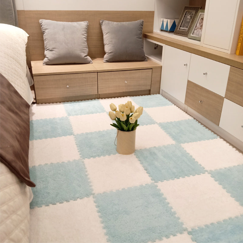 Plush Carpet Bedroom Girly Style Room Bedside Princess Stain-resistant Easy To Care Whole Shop Mosaic Foam Floor Mat