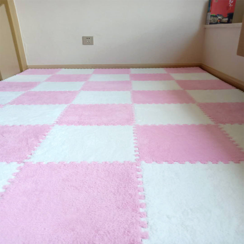 Plush Carpet Bedroom Girly Style Room Bedside Princess Stain-resistant Easy To Care Whole Shop Mosaic Foam Floor Mat