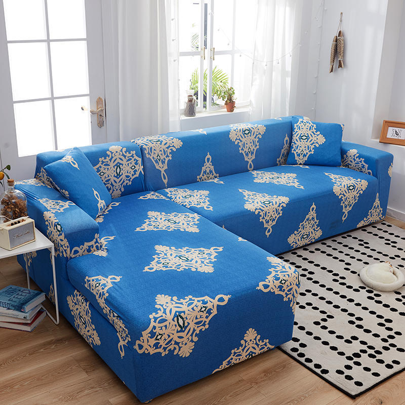 Geometric Stretch Sofa Cover All-inclusive Fabric Lazy Combination Living Room Cushion