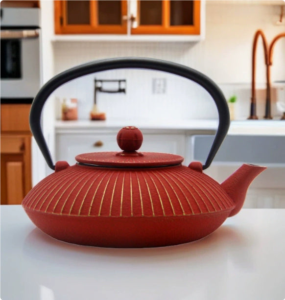 Umbrella Teapot Cast Iron Teapot With Strainer