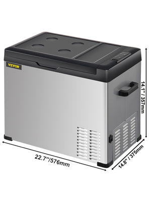 VEVOR 30L 40L 50L Mini Car Refrigerator Portable Fridge Freezer 12/24V DC 110-240 AC for Outdoors RV Boat Camping Traveling Use