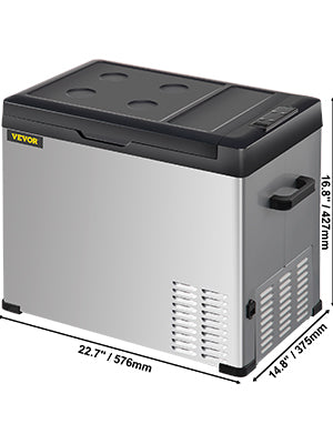 VEVOR 30L 40L 50L Mini Car Refrigerator Portable Fridge Freezer 12/24V DC 110-240 AC for Outdoors RV Boat Camping Traveling Use