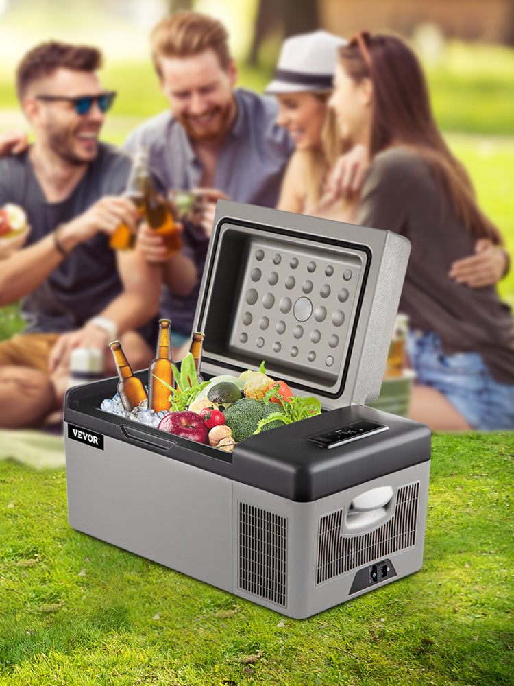 VEVOR Car Refrigerator 20L Compressor Portable Small Refrigerator Freezer Mini Electric Cooler for Driving Travel Fishing Outdoo