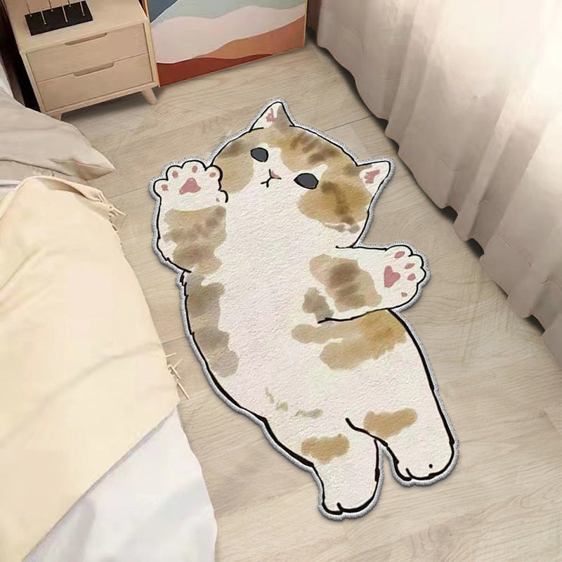 Cartoon Cute Cashmere Cat Simple Plush Floor Mat