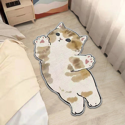 Cartoon Cute Cashmere Cat Simple Plush Floor Mat