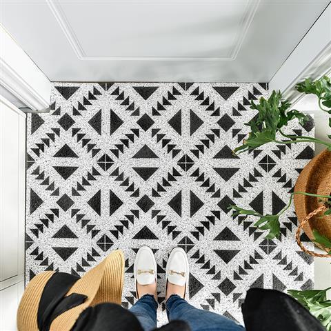 Nordic Door Floor Mat Entryway Silk Ring Foot Carpet
