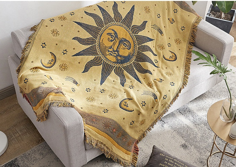 Apollo Style Sofa Blanket Knitted Cotton Thread Blanket Simple Sofa Cover Cover Thread Blanket