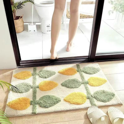 Bathroom Non-slip Decorative Cashmere-like Carpet Bathroom Absorbent Stain-resistant Floor Mat
