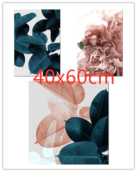 Bedroom painting peony frameless painting core