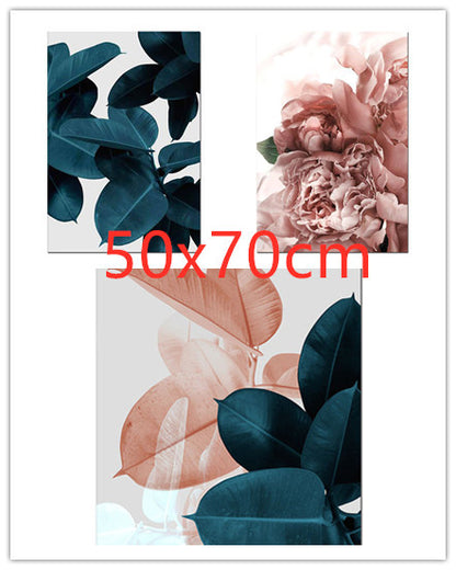 Bedroom painting peony frameless painting core