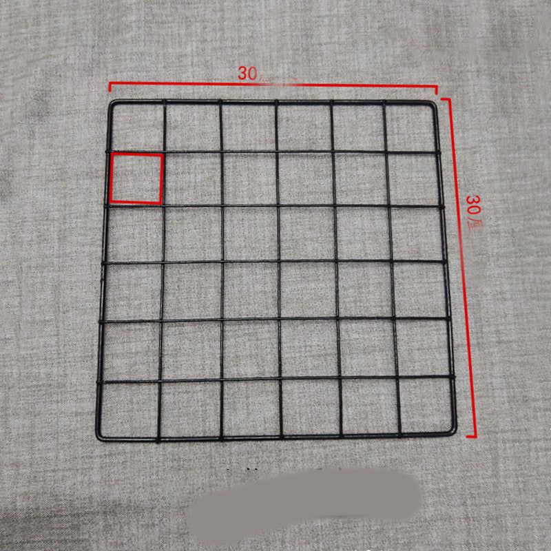 Grid wall storage rack