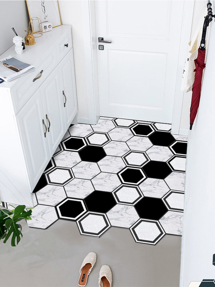 Nordic Door Floor Mat Entryway Silk Ring Foot Carpet