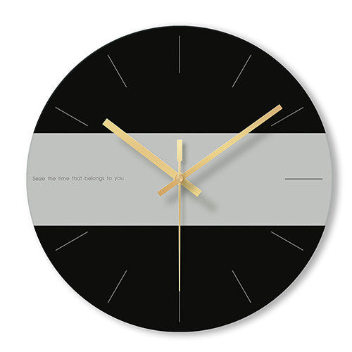Tempered glass wall clock