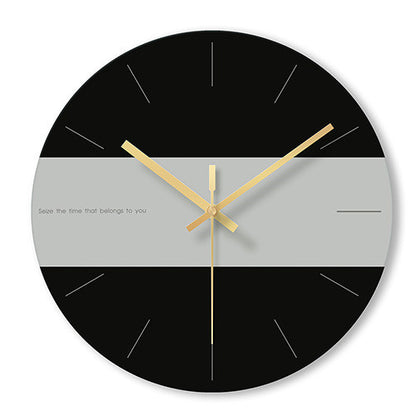 Tempered glass wall clock
