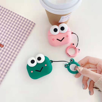Compatible with Apple, Big Eyed Frog Headphone Case