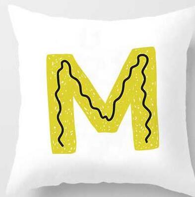 Cute Design Alphabet L Cushion Cover
