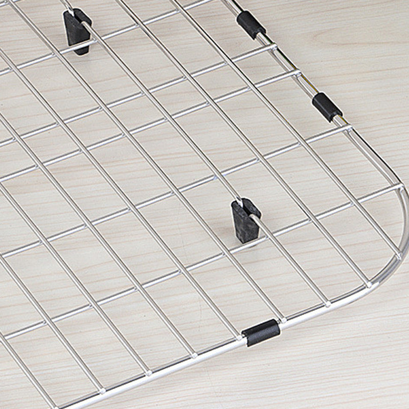 304 Stainless Steel Wire Mesh Sink Cabinet Installation-free Drain Rack