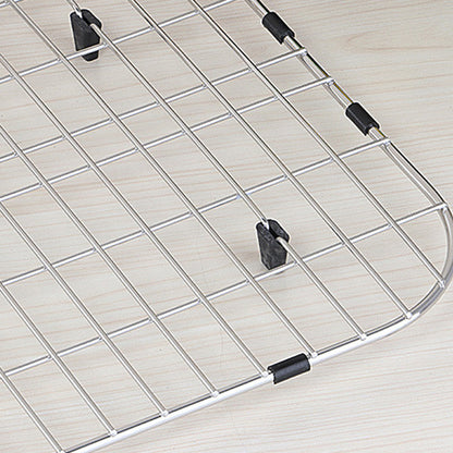 304 Stainless Steel Wire Mesh Sink Cabinet Installation-free Drain Rack